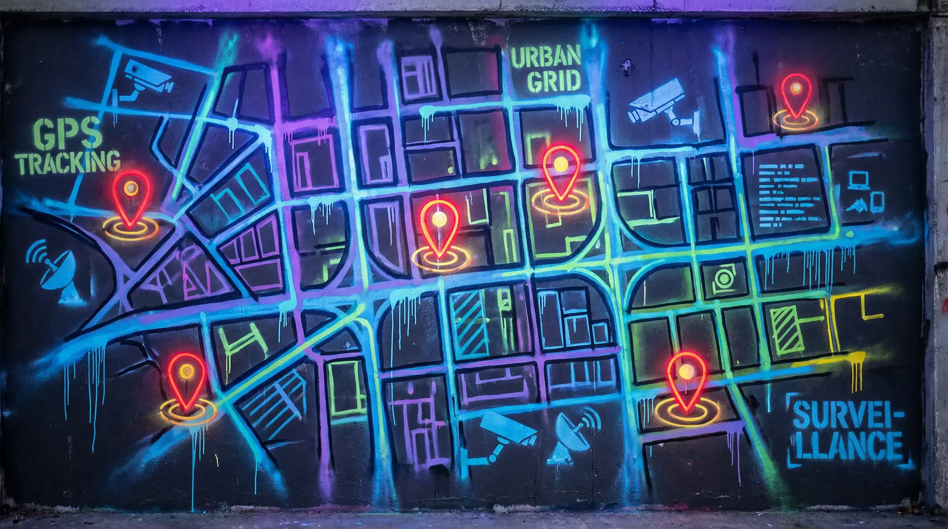 天官赐福动漫在线观看 狗仔追踪地图 - 城市涂鸦风格